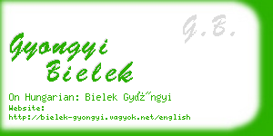 gyongyi bielek business card